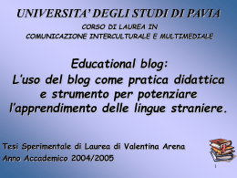 ARENA - Cim - Università degli studi di Pavia