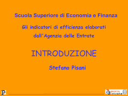 Diapositiva 1 - Scuola Superiore di economia e finanza