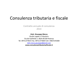 Consulenza tributaria e fiscale