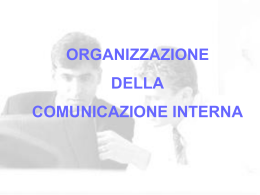 Organizzazione Comunicazione Interna