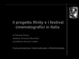il progetto Ifinity e i festival cinematografici in Italia