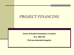 PROJECT FINANCING