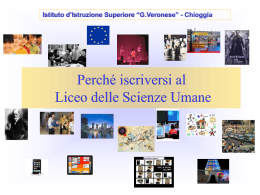 Presentazione di PowerPoint - “G. Veronese”