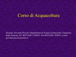 introduzione e oceanografia acquacoltura