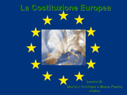 La Costituzione Europea