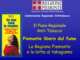 Piano Regionale Anti Tabacco