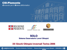 Sistema Osservatorio Lavori Olimpici