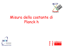 Misura della costante di Planck h