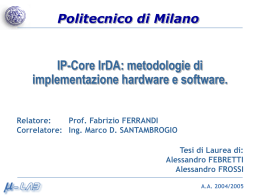 Sistemi Dedicati Multiprocessore: Sincronizzazione