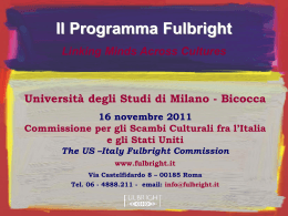 presentazione - Università degli Studi di Milano
