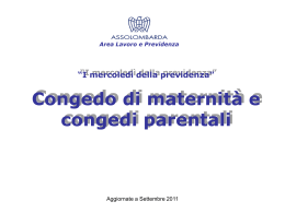 congedo di maternita - Confindustria Vicenza
