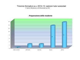 Tirocinio formativo a.s. 2011-12: opinioni tutor aziendali
