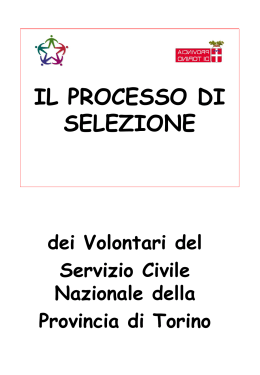 IL PROCESSO DI SELEZIONE