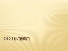 Cibo e nutrienti_prima parte