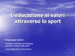 La progettazione: una dimensione culturale, sociale