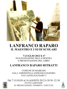 Mostra - 2012 - Lanfranco Raparo