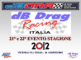 26 agosto 2012 - dB Drag Racing