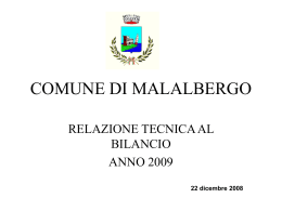 22 dicembre 2008 - Comune di Malalbergo