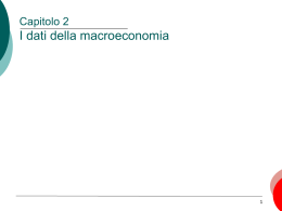 Lucidi capitolo 2 - Dipartimento di Economia, Statistica e Finanza