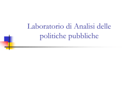 Le fasi del ciclo di policy