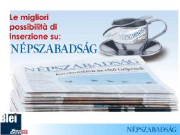 Nepszabasag Presentazione Quotidiano