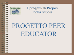 5 progetto peer education