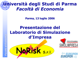 Facolt&agrave; di Economia - Universit&agrave; degli Studi di Parma