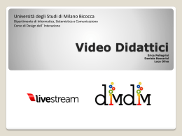 Video Lezioni - Corso "Strumenti e applicazioni del Web"