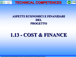 cost & finance