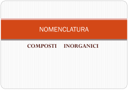 nomenclatura composti inorganici
