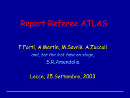 Report Referee ATLAS