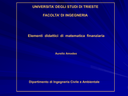 Matematica_Finanziaria_2007 - Dipartimento di Ingegneria e