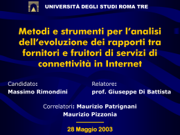 PPT - Università degli Studi Roma Tre