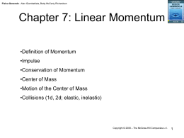 Chapter 7: Momentum