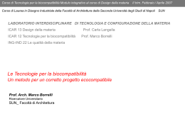 Corso di Progettazione di Spazi Commerciali Facolt&agrave; di Architettura