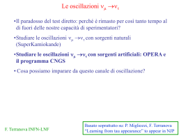 OPERA e l`oscillazione nu_mu --> nu_tau