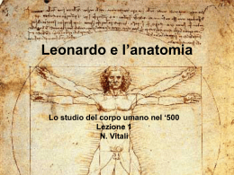 Leonardo e l`anatomia 1 (introduzione