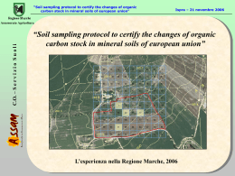 Soil sampling protocol to certify the changes of organic carbon stock
