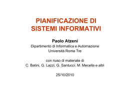 Pianificazione dei sistemi informativi