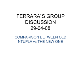 Diapositiva 1 - INFN Sezione di Ferrara
