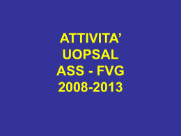 Attività SPSAL 2008-2013