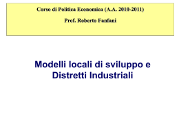I Distretti Industriali