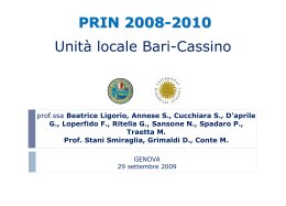 Unità Bari-Cassino genova 2010