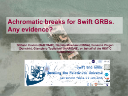 Achromatic breaks for Swift GRBs. Any evidence?