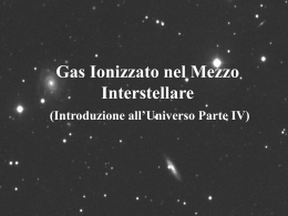 Gas Ionizzato nel mezzo Interstellare