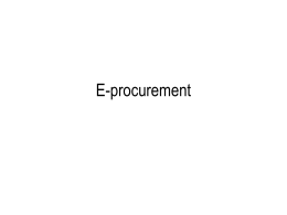E-procurement