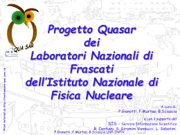 fotoni - Laboratori Nazionali di Frascati