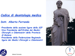 Congresso Nazionale SIP 2004: deontologia medica