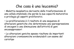 3)Leucemie acute - Corso di Laurea in Infermieristica