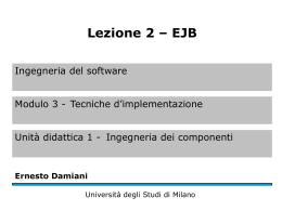 EJB - Università degli Studi di Milano
